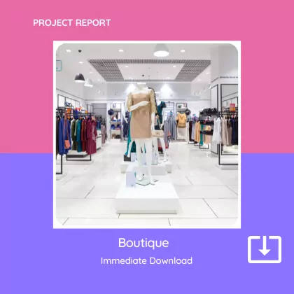 Boutique Business Project Report Sample Format