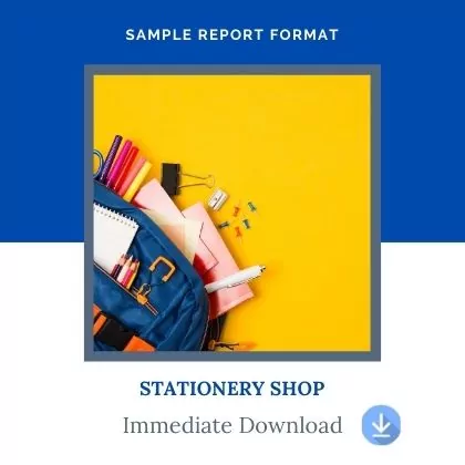 Stationery Shop Store sample Project Report Format for Bank Loan