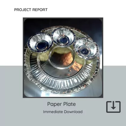 Paper Plate Manufacturing Project Report Sample Format PDF Download