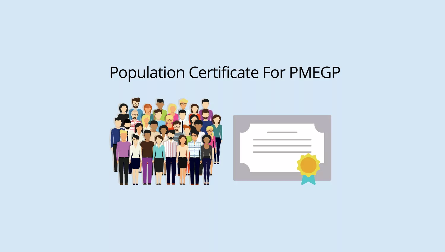 Population Certificate For PMEGP Bank Loan