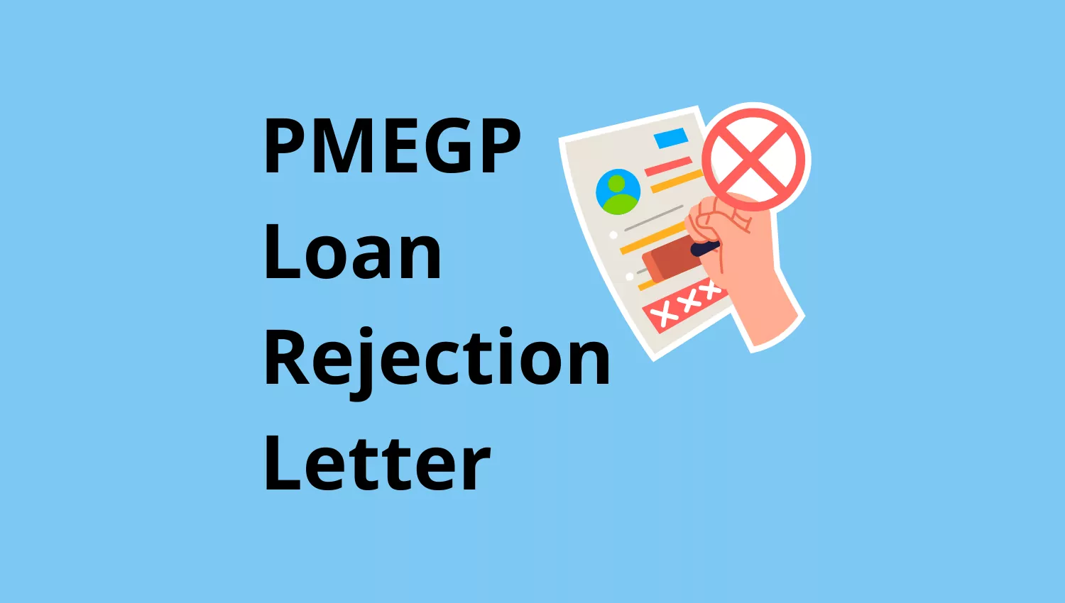 PMEGP Loan Rejection Letter