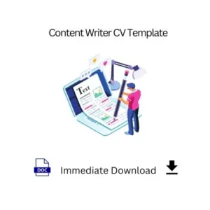 Content Writer Resume for Job in India