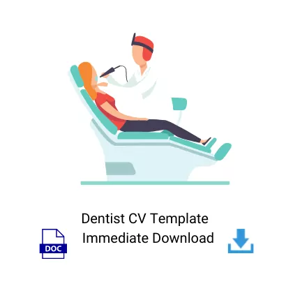 Dentist Resume Sample Format Immediate Download for Job in India