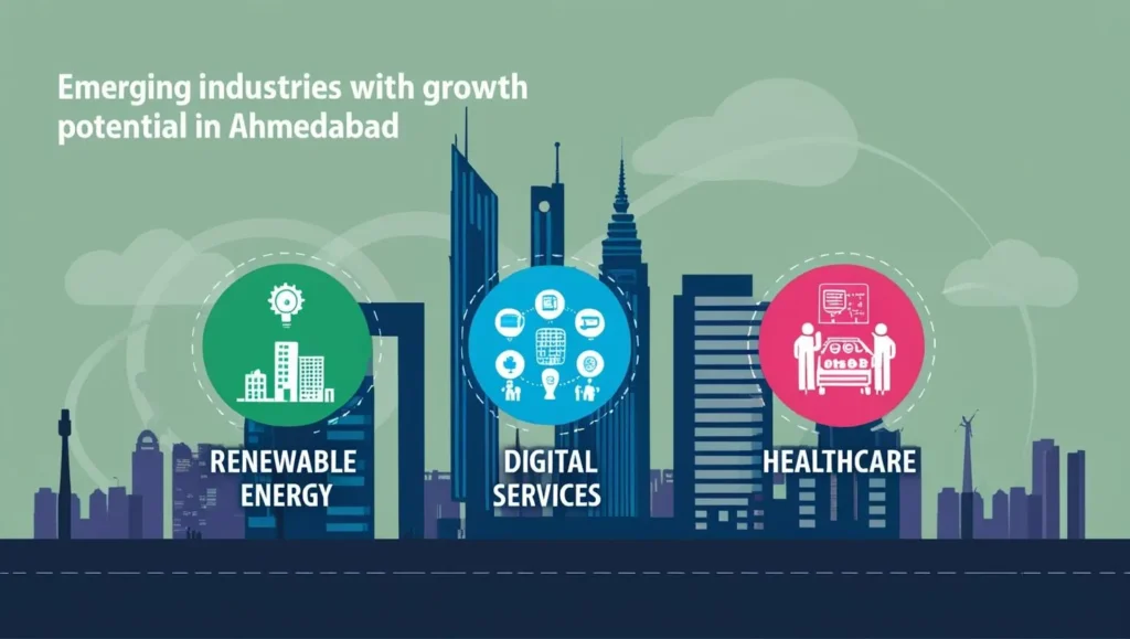 Emerging Industries With Growth Potential in Ahmedabad Renewable Energy Digital Services Healthcare Emerging Industries With Growth Potential in Ahmedabad Renewable Energy Digital Services Healthcare