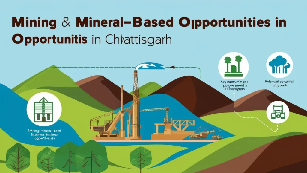 Mining and Mineral Based Business Opportunities in Chhattisgarh create simple image Mining and Mineral-Based Business Opportunities in Chhattisgarh