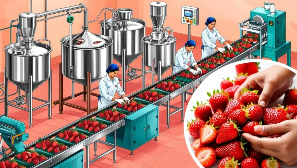 Machinery and Equipment Needed For The Production Of Strawberry Jam In India