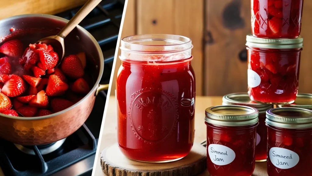 Strawberry Jam Processing 