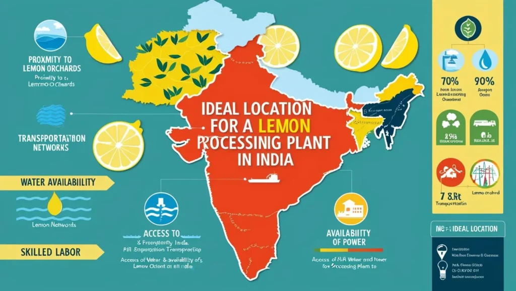 What is the Ideal Location For a Lemon Processing Plant In India?