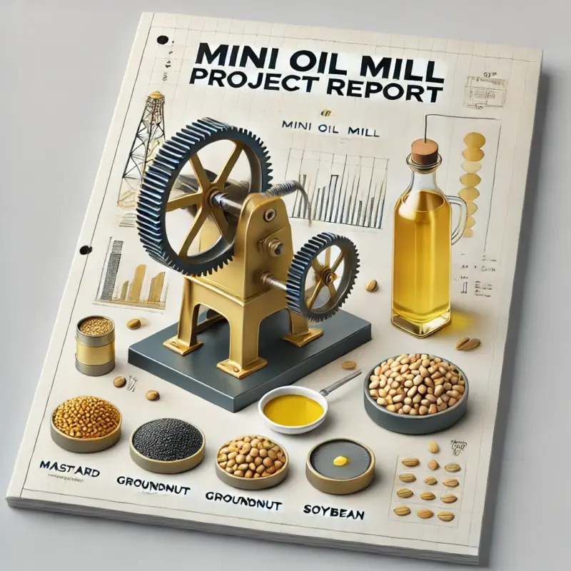 Cover Page of Mini Oil Mill Project Report and Business Plan in India