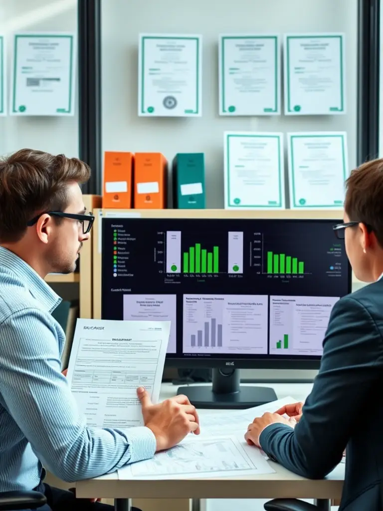 A visual representation of the licensing and regulatory landscape for EV battery recycling, including permits, compliance, and environmental standards.