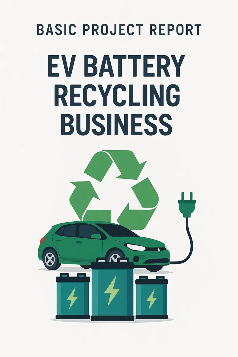 EV Battery Recyling Business Cover page of Project Report