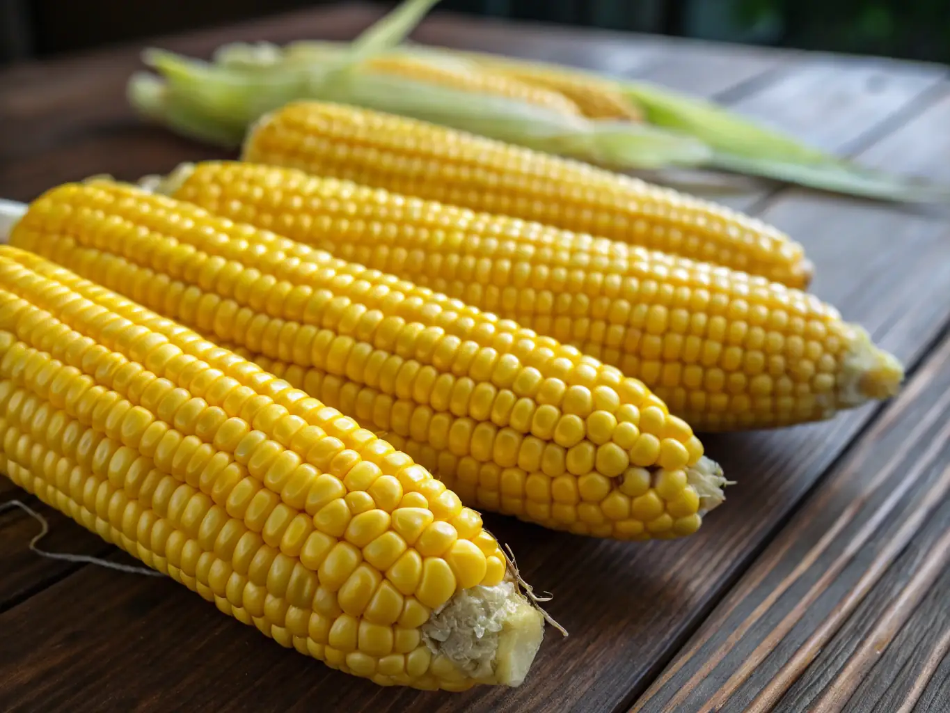 A photograph of raw corn kernels being processed, highlighting the quality and quantity of raw materials required for sustainable corn poha production.