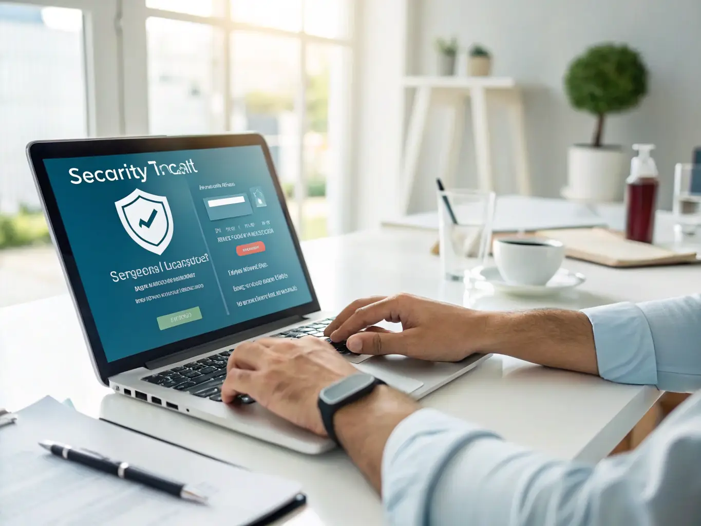 An image depicting a secure file transfer, emphasizing confidentiality and data protection. The visual should convey trust and security.