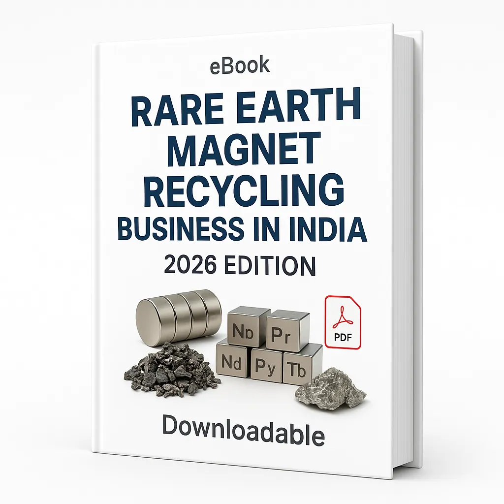 ebook Cover page Rare earth magnet recyling business
