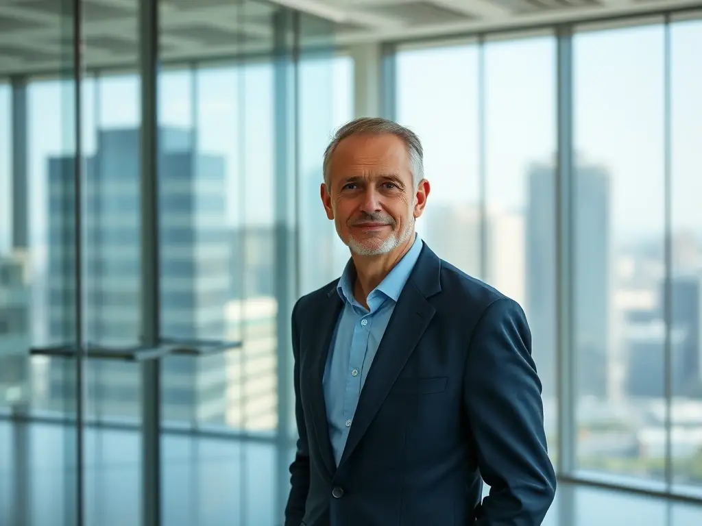 A detailed illustration of a solar panel installation, emphasizing the practical setup aspects covered in the Green Tech Guide, set against a backdrop of a clear blue sky and a modern, eco-friendly building.
