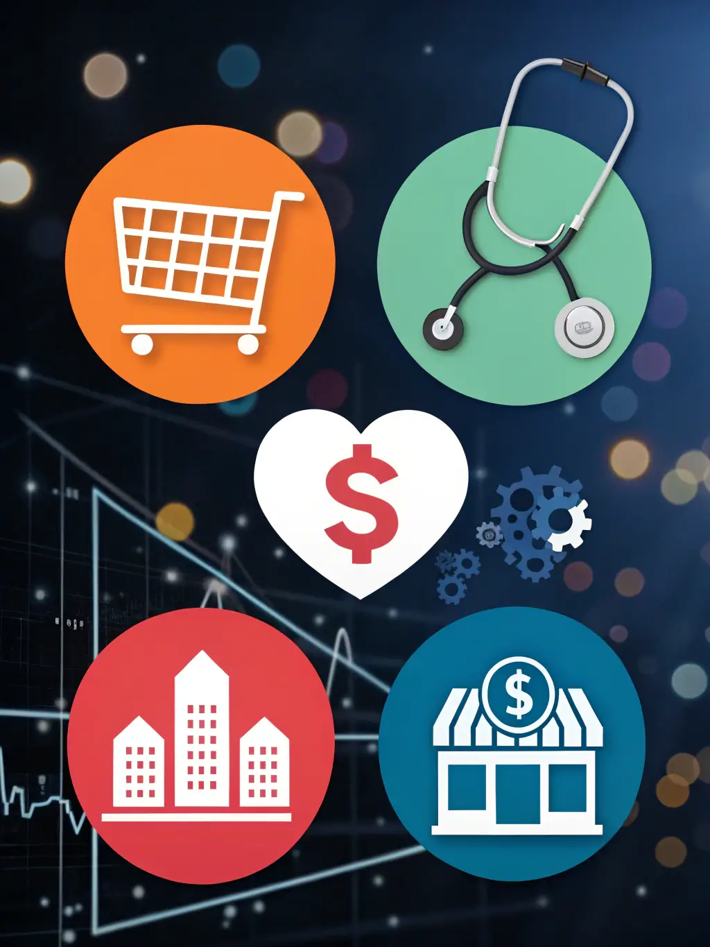 A visual representation of various industries in Barwani, such as agriculture, retail, and manufacturing, showcasing Project Report Bank's diverse experience.