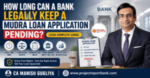 How Long Can a Bank Legally Keep a Mudra Loan Application Pending? 2026 Guide – CA Manish Gugliya explains legal rights, Mudra loan processing time, reasons for delay, and steps to resolve pending applications.