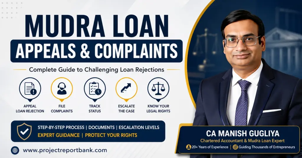 Mudra Loan Appeals & Complaints Complete Guide by CA Manish Gugliya