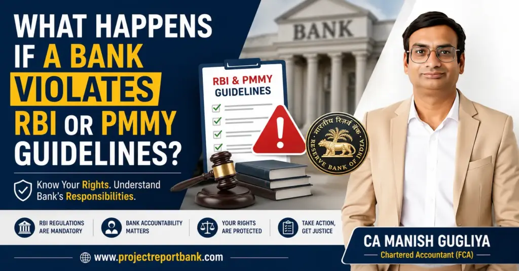 What Happens If a Bank Violates RBI or PMMY Guidelines – CA Manish Gugliya