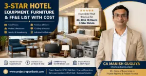 3-Star Hotel Equipment, Furniture & FF&E List with Cost for 30, 50 and 75 Room Hotels in India – CA Manish Gugliya
