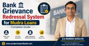 Bank Grievance Redressal System for Mudra Loans Complete Guide by CA Manish Gugliya – Complaint Resolution Process for MSME Borrowers