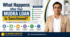 What Happens After Your Mudra Loan Is Sanctioned – Complete Post-Sanction Process Guide by CA Manish Gugliya