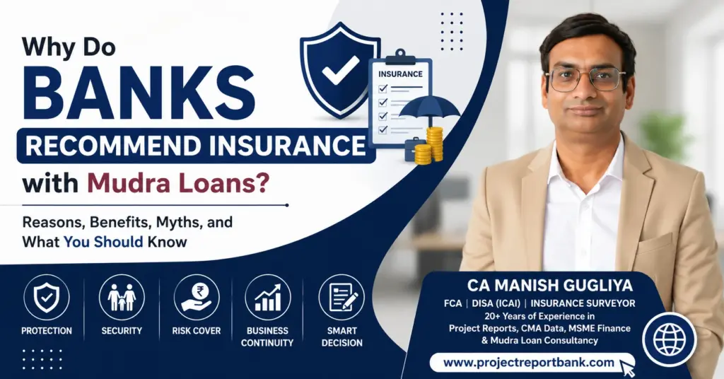 Why do banks recommend insurance with Mudra loans – CA Manish Gugliya explains reasons, benefits, myths, and borrower guidance