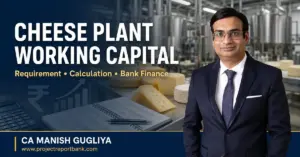Cheese plant working capital requirement and bank finance guide by CA Manish Gugliya