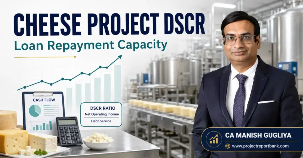 Cheese Project DSCR and loan repayment capacity analysis by CA Manish Gugliya for ProjectReportBank.com