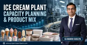 ice cream plant capacity planning product mix Industrial ice cream plant capacity planning and product mix featuring production machinery, ice cream formats and CA Manish Gugliya.