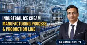 industrial ice cream manufacturing process production line Industrial ice cream manufacturing process and automatic production line featuring CA Manish Gugliya.