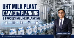 uht milk plant capacity planning line balancing ca manish gugliya UHT milk plant capacity planning and processing line balancing with CA Manish Gugliya in a modern aseptic dairy facility