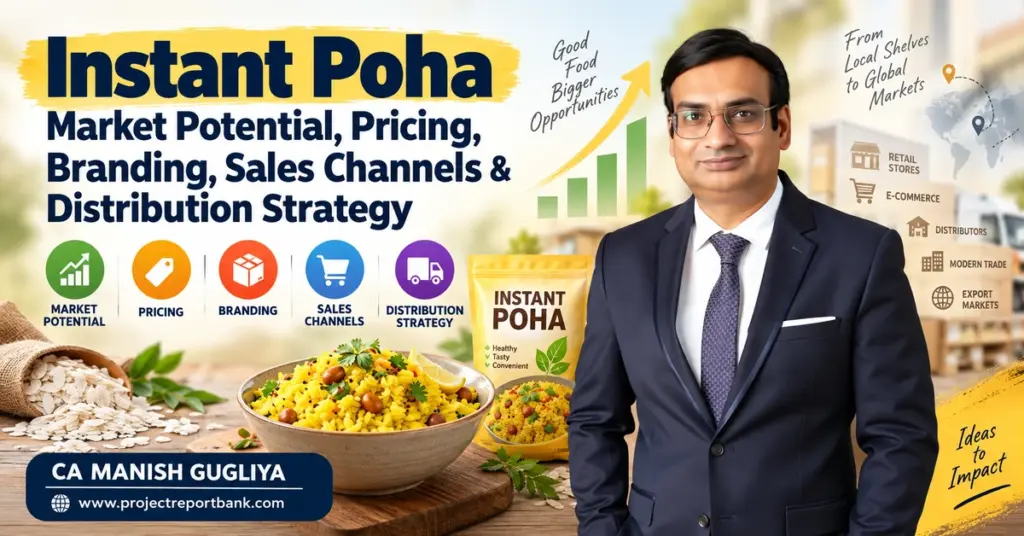 Instant Poha market potential, pricing, branding, sales channels and distribution strategy with CA Manish Gugliya.