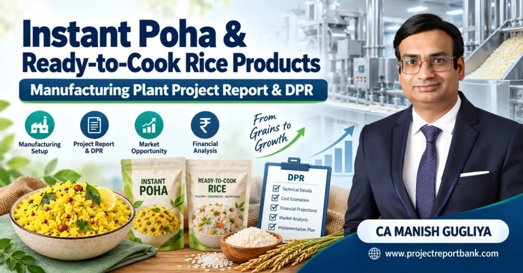 Instant Poha & Ready-to-Cook Rice Products Manufacturing Plant Project Report & DPR by CA Manish Gugliya.