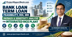 integrated rice plant loan analysis 1200x628 Integrated rice plant bank loan, term loan, feasibility, ROI, IRR, payback and sensitivity analysis with CA Manish Gugliya.