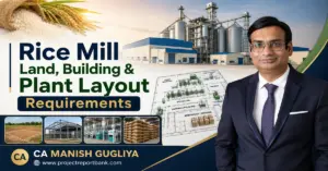 Rice Mill Land, Building & Plant Layout Requirements in India – CA Manish Gugliya, ProjectReportBank.com