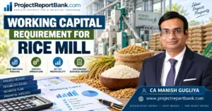Working Capital Requirement for Rice Mill – paddy inventory, rice processing plant, financial planning, and CA Manish Gugliya.