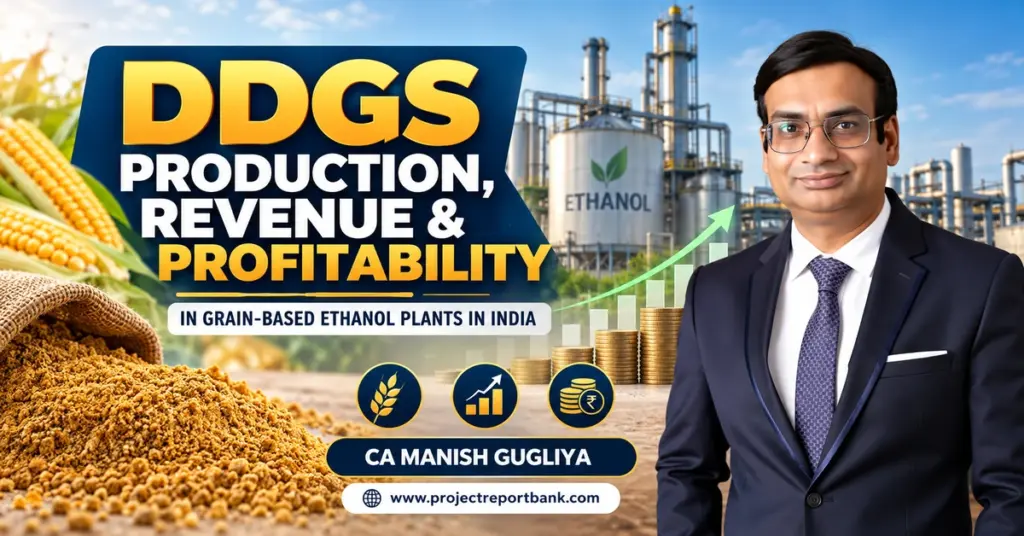 DDGS Production, Revenue & Profitability in Grain-Based Ethanol Plants in India – Ethanol Distillery, DDGS Feed, Financial Growth and CA Manish Gugliya.