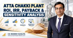 atta chakki plant roi irr payback sensitivity analysis Atta Chakki Plant ROI, IRR, Payback and Sensitivity Analysis with flour mill machinery, wheat, atta and CA Manish Gugliya.