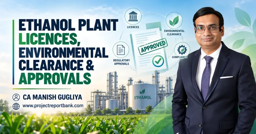 Ethanol Plant Licences, Environmental Clearance & Approvals in India – Regulatory Compliance Guide by CA Manish Gugliya.
