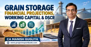 grain storage financial projections 1200x628 Grain Storage Financial Projections, Working Capital and DSCR in India – Grain silo facility, financial charts and CA Manish Gugliya, Project Report Bank.