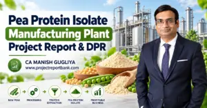 pea protein isolate manufacturing report 1200x628 Pea Protein Isolate Manufacturing Plant Project Report & DPR featuring processing machinery, protein extraction, pea protein powder and CA Manish Gugliya.