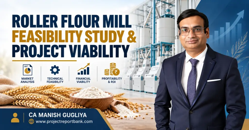 Roller Flour Mill Feasibility Study and Project Viability analysis with CA Manish Gugliya, wheat, flour mill machinery, market, technical and financial feasibility.
