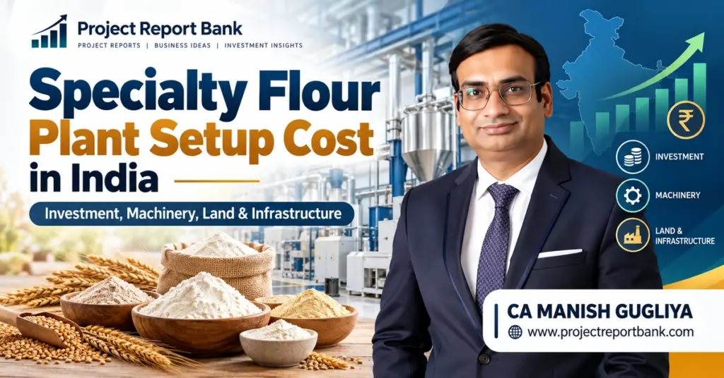 Specialty Flour Plant Setup Cost in India – Investment, Machinery, Land and Infrastructure Guide by CA Manish Gugliya, Project Report Bank.