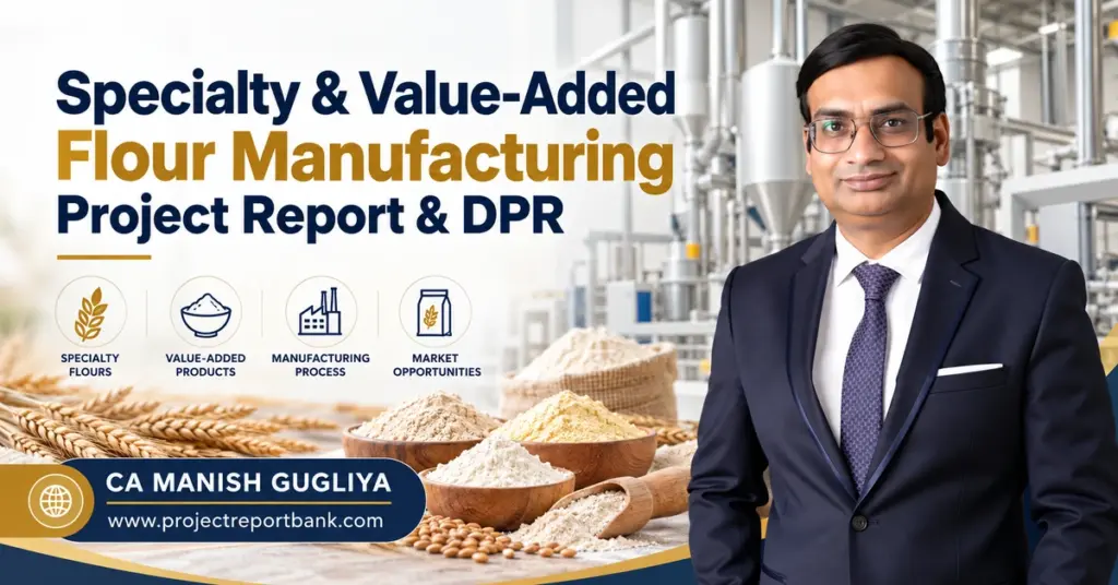 Specialty & Value-Added Flour Manufacturing Project Report & DPR in India by CA Manish Gugliya – Plant Setup, Machinery, Investment & Feasibility.